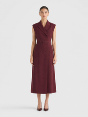Red Belted Dress