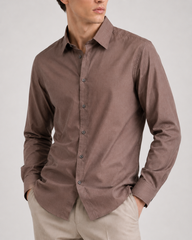 Brown Cotton Shirt