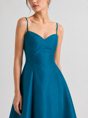Blue Taffeta Dress