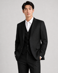 Black Wool Suit