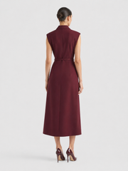 Red Belted Dress