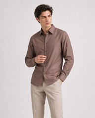 Brown Cotton Shirt