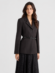 Black Wool Vest