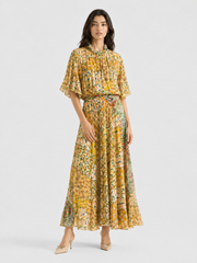Mini Floral Silk Dress