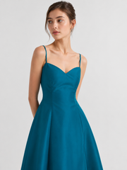 Blue Taffeta Dress
