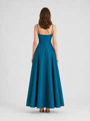 Blue Taffeta Dress