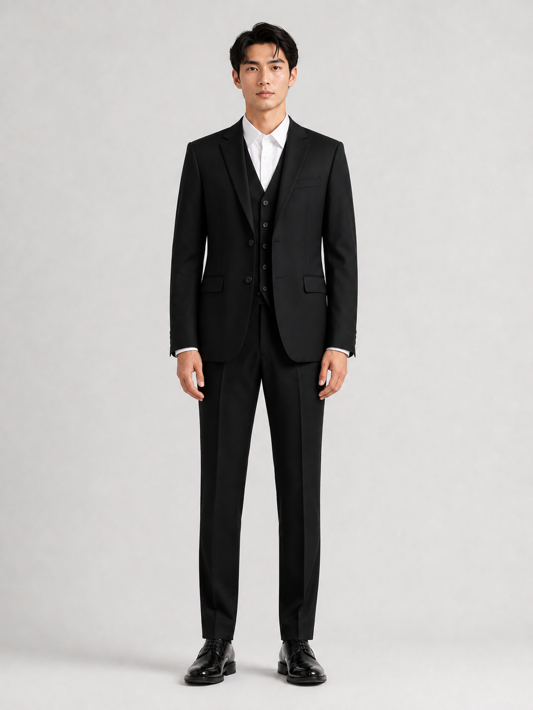 Black Wool Suit