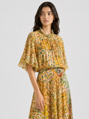 Mini Floral Silk Dress